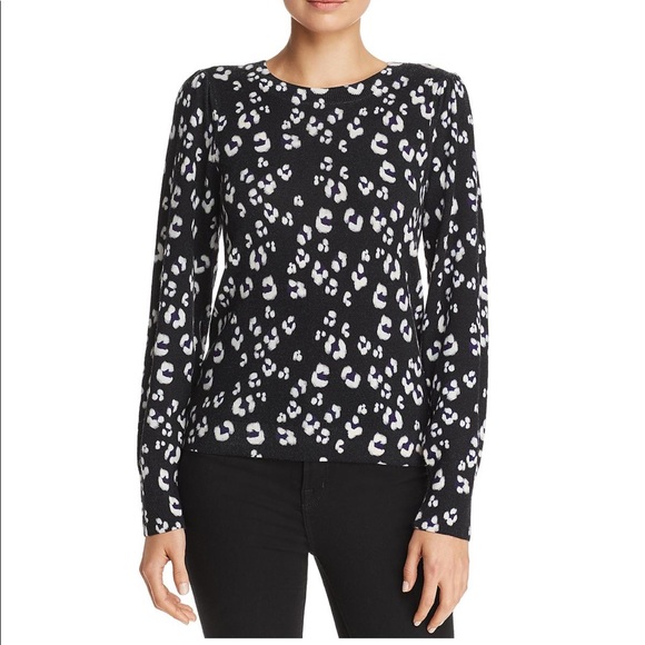 Rebecca Taylor Sweaters - Rebecca Taylor leopard XS wool crew neck sweater